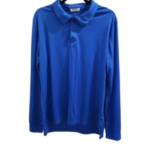 COOL RUN Running Outdoor Performance Blue Long Sleeve Men's Tee SZ Medium